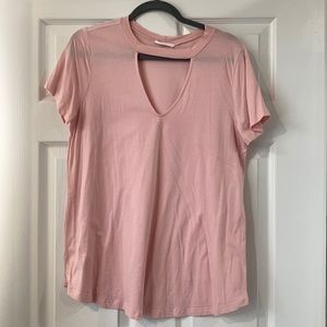 NWOT LUSH Cutout Short Sleeve Tee